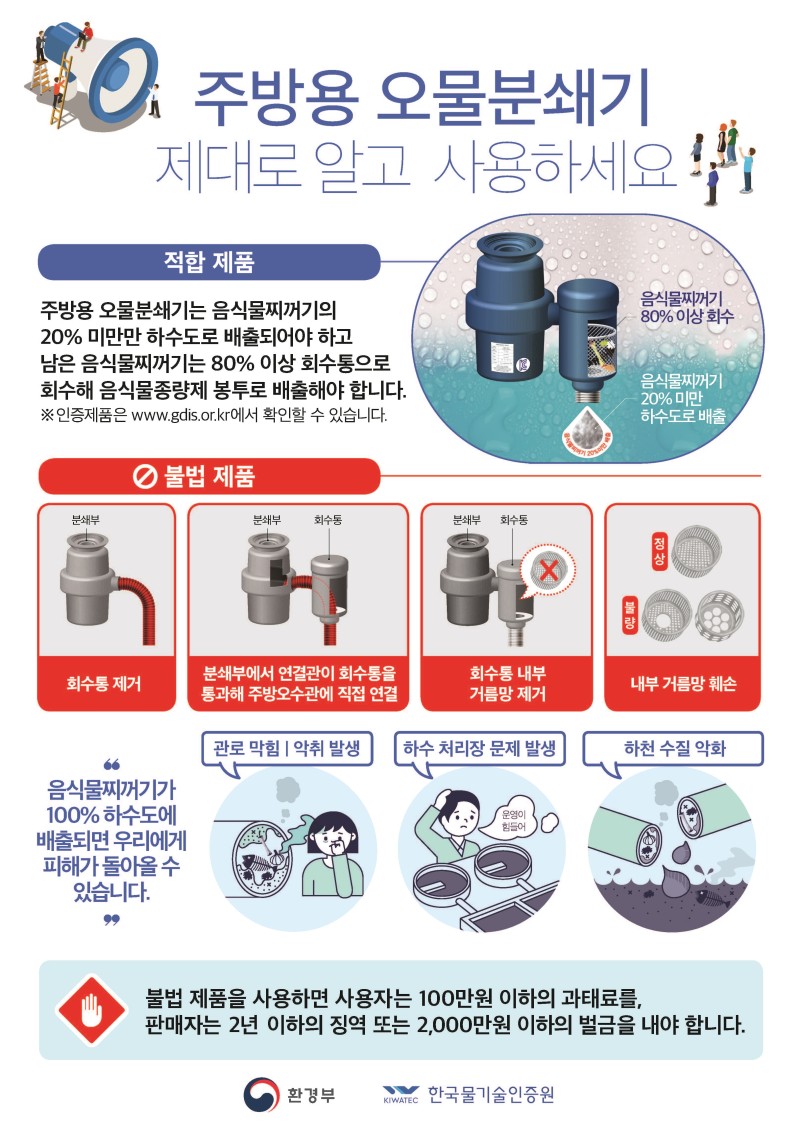 주방용 오물분쇄기 홍보물 이미지(1)
