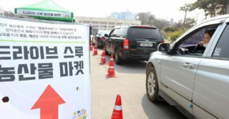 농산물 마켓 드라이브 스루