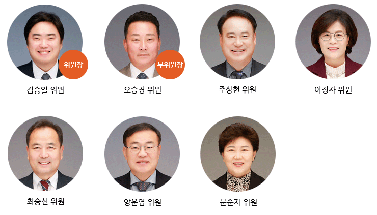예산결산특별위원회 소속위원