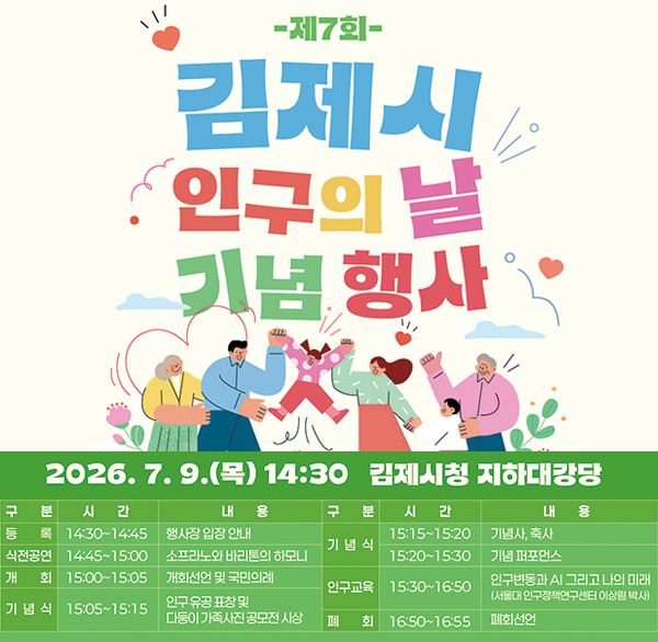 김제시 인구의날 기념행사